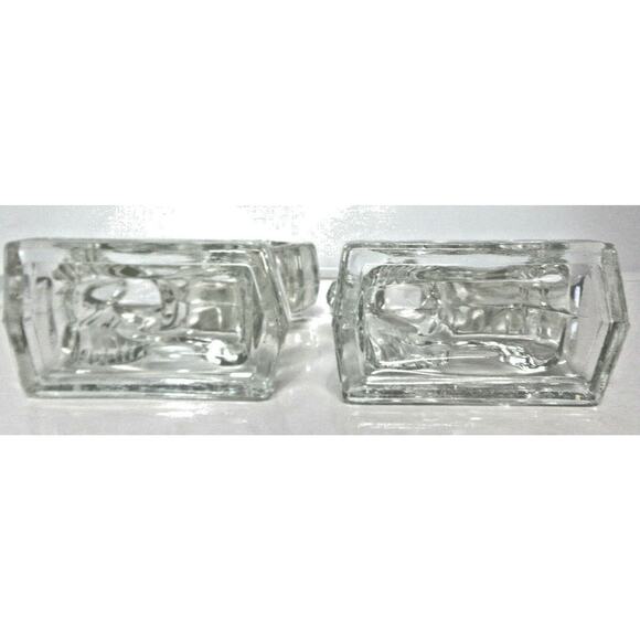 VTG Pair 1940's American Glass Co Smith GLASS HORSE BOOKENDS 8" Limited Edition - Picture 6 of 9